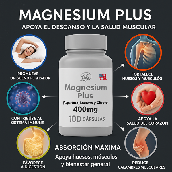 Cápsulas de Magnesio Vitalidad